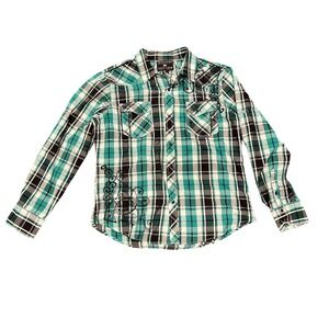 Pop Icon Clothing Men’s Western Button Down Shirt XL